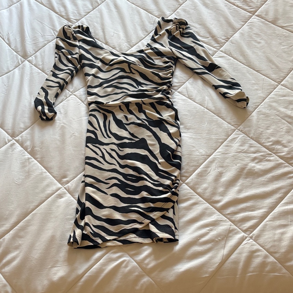 Zebra Print Women's Cocktail Dress❤️